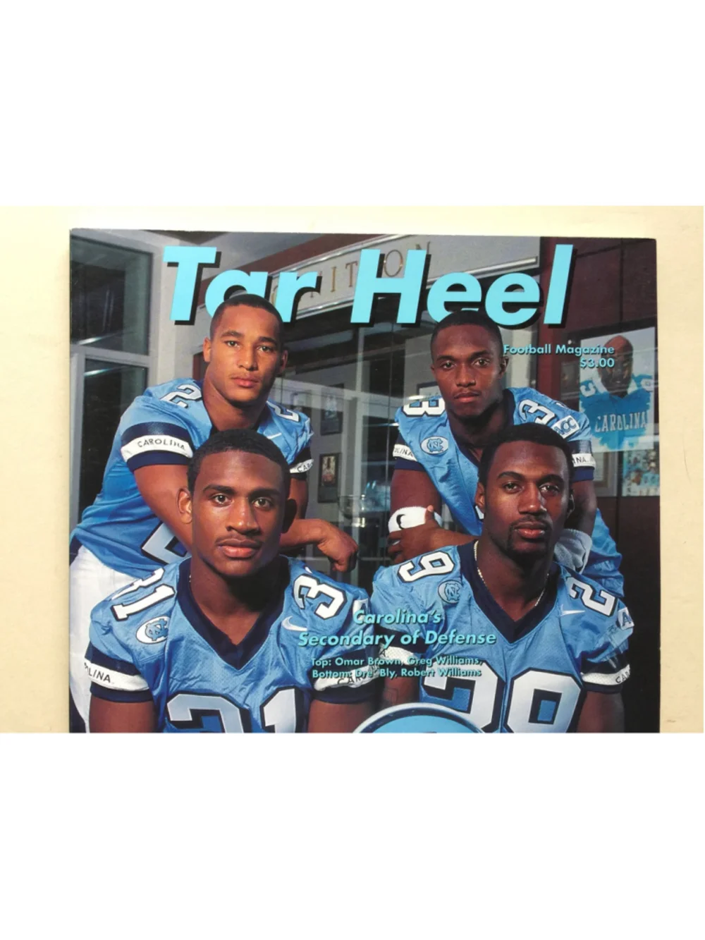 Nov 8 1997 Tar Hill Football Magazine, UNC Tar Heels, Carolina VS Florida State